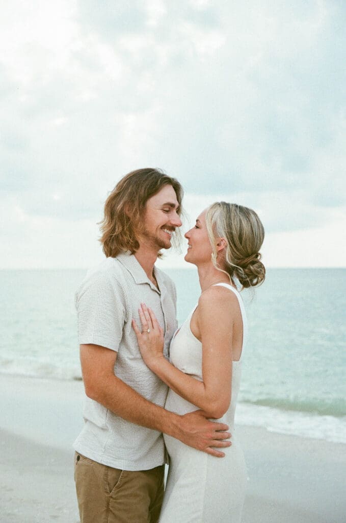 Richie and Meghan sharing a quiet moment before their January wedding at Naples Bay Resort